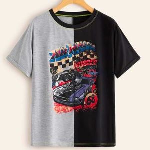 Retro Color Block Hot Wheels Graphic Tee